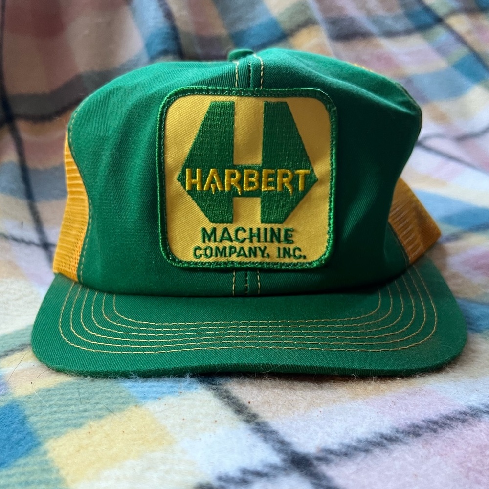 Vintage Harbert Machine Co. trucker hat.